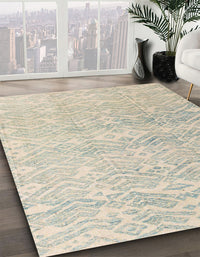 Abstract Sage Green Modern Rug, abs4761