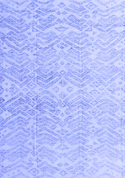 Abstract Blue Modern Rug, abs4761blu