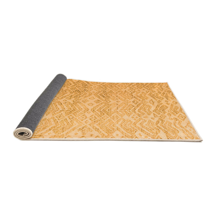 Sideview of Abstract Orange Modern Rug, abs4761org