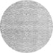 Round Abstract Gray Modern Rug, abs4761gry