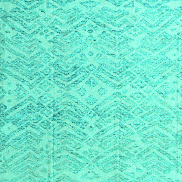 Machine Washable Abstract Turquoise Modern Area Rugs, wshabs4761turq