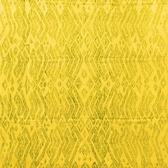 Square Abstract Yellow Modern Rug, abs4761yw