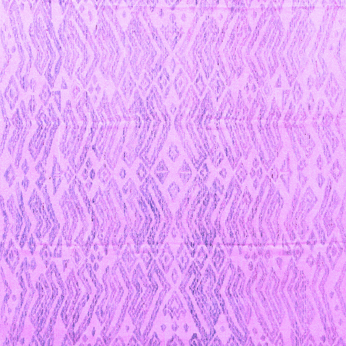 Square Machine Washable Abstract Purple Modern Area Rugs, wshabs4761pur