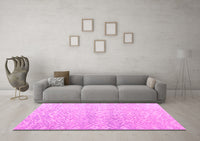 Machine Washable Abstract Pink Modern Rug, wshabs4761pnk