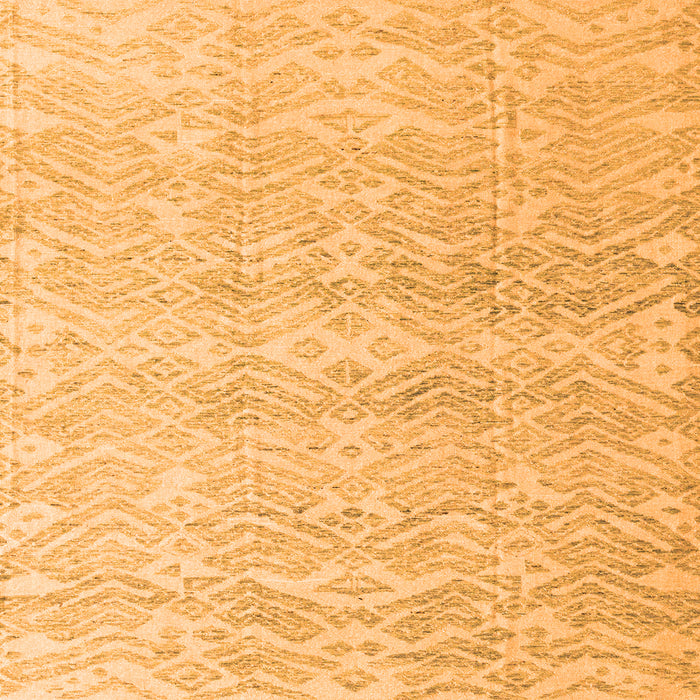 Square Abstract Orange Modern Rug, abs4761org