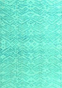 Abstract Turquoise Modern Rug, abs4761turq