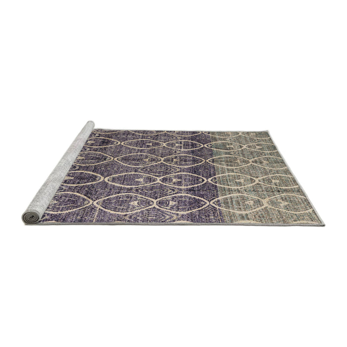 Sideview of Machine Washable Abstract Sage Green Rug, wshabs4762