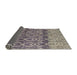 Sideview of Abstract Sage Green Modern Rug, abs4762