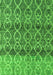 Machine Washable Abstract Green Modern Area Rugs, wshabs4762grn