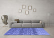 Machine Washable Abstract Blue Modern Rug in a Living Room, wshabs4762blu