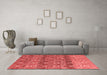 Modern Red Washable Rugs