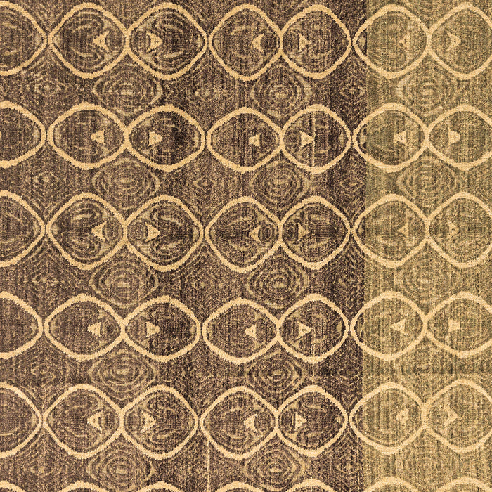 Square Machine Washable Abstract Brown Modern Rug, wshabs4762brn