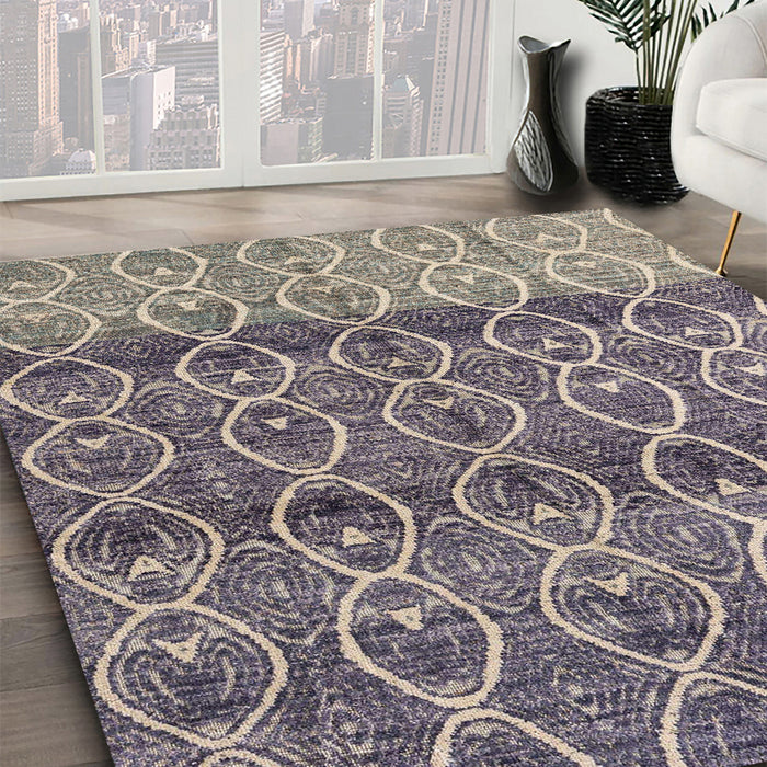 Abstract Sage Green Modern Rug in Family Room, abs4762