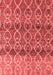 Abstract Red Modern Area Rugs