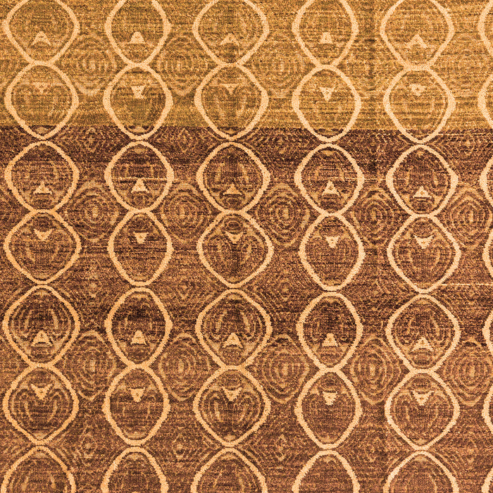 Square Abstract Orange Modern Rug, abs4762org