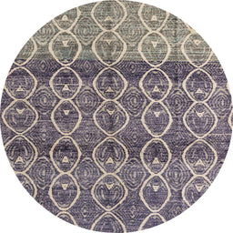 Round Abstract Sage Green Modern Rug, abs4762