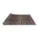 Sideview of Abstract Rose Purple Modern Rug, abs4763