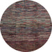 Round Abstract Rose Purple Modern Rug, abs4763