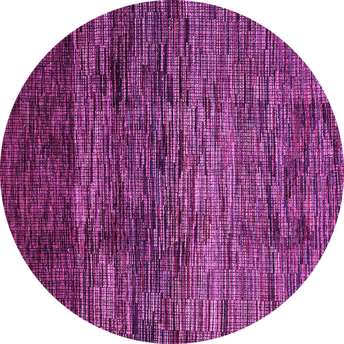Round Abstract Pink Modern Rug, abs4763pnk