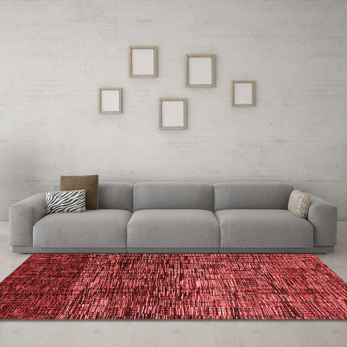 Modern Red Washable Rugs