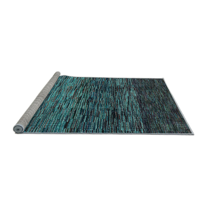 Sideview of Machine Washable Abstract Light Blue Modern Rug, wshabs4763lblu