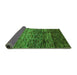 Sideview of Abstract Green Modern Rug, abs4763grn