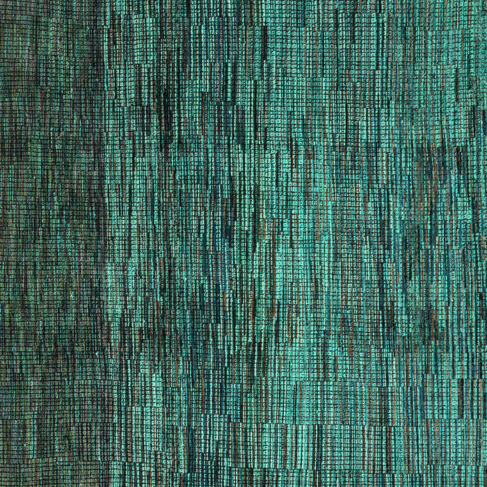 Square Abstract Turquoise Modern Rug, abs4763turq