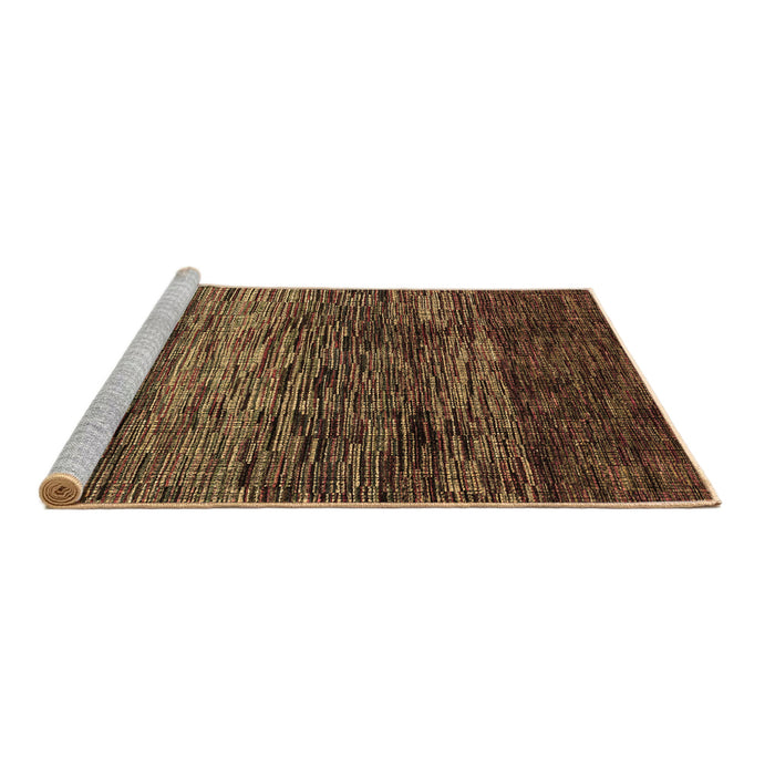 Sideview of Machine Washable Abstract Brown Modern Rug, wshabs4763brn