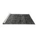 Sideview of Machine Washable Abstract Gray Modern Rug, wshabs4763gry