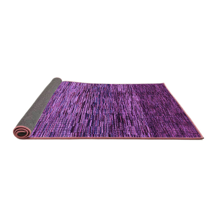 Sideview of Abstract Purple Modern Rug, abs4763pur