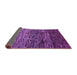 Sideview of Abstract Purple Modern Rug, abs4763pur