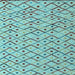 Square Machine Washable Abstract Light Blue Modern Rug, wshabs4764lblu