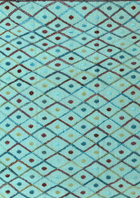 Abstract Light Blue Modern Rug, abs4764lblu