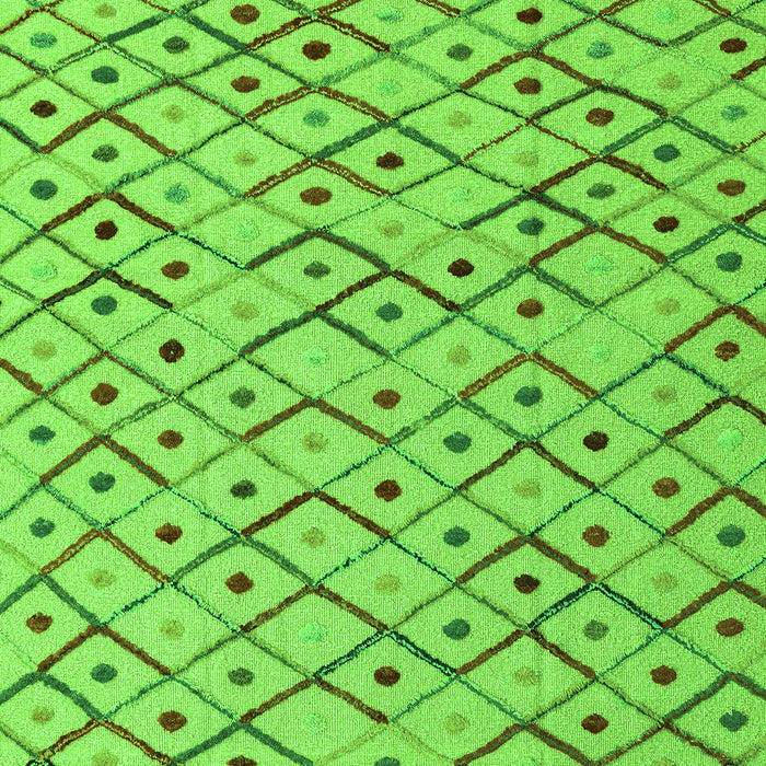 Machine Washable Abstract Green Modern Area Rugs, wshabs4764grn