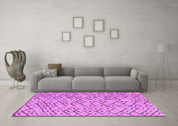 Machine Washable Abstract Purple Modern Rug, wshabs4764pur