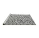 Sideview of Machine Washable Abstract Gray Modern Rug, wshabs4764gry