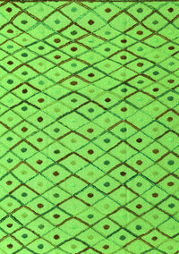 Abstract Green Modern Rug, abs4764grn