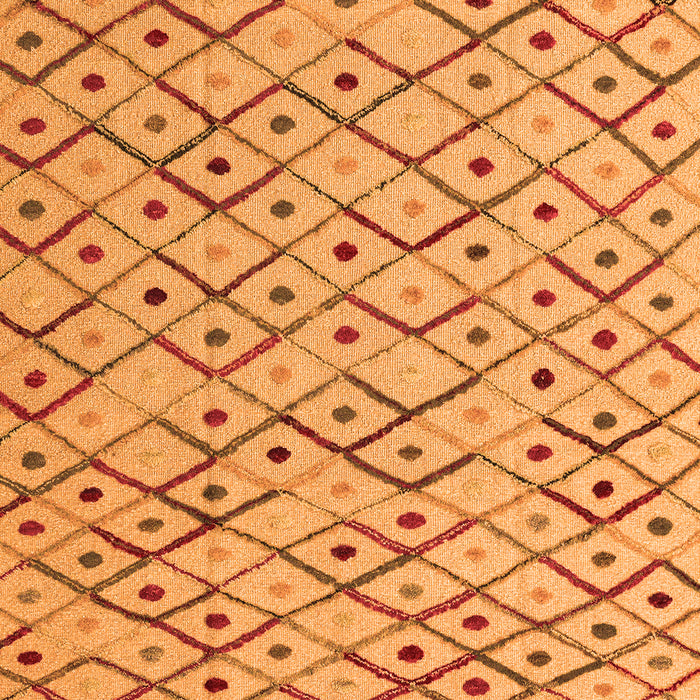 Machine Washable Abstract Orange Modern Area Rugs, wshabs4764org