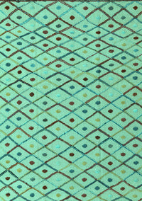 Abstract Turquoise Modern Rug, abs4764turq