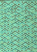 Abstract Turquoise Modern Rug, abs4764turq