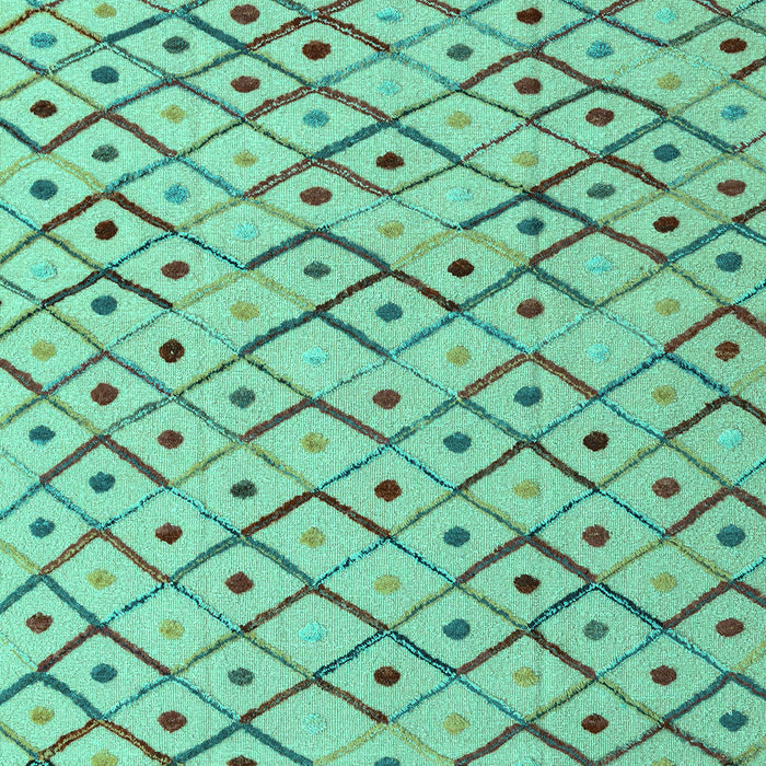 Abstract Turquoise Modern Rug, abs4764turq