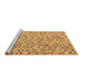 Sideview of Machine Washable Abstract Brown Modern Rug, wshabs4764brn