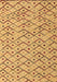 Machine Washable Abstract Brown Modern Rug, wshabs4764brn