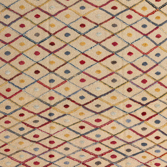 Abstract Gold Brown Modern Rug, abs4764