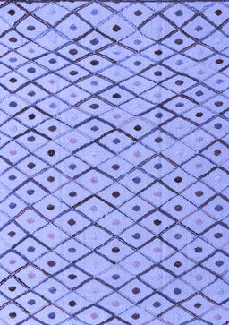 Abstract Blue Modern Rug, abs4764blu