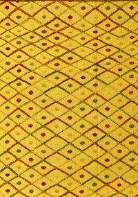 Abstract Yellow Modern Rug, abs4764yw