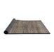 Sideview of Abstract Coffee Brown Modern Rug, abs4765