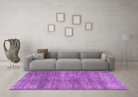 Machine Washable Abstract Purple Modern Rug, wshabs4765pur