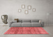 Modern Red Washable Rugs