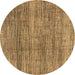 Round Abstract Brown Modern Rug, abs4765brn